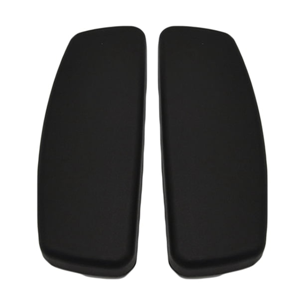 2x Almohadillas de repuesto para reposabrazos de silla de oficina/Reposabrazos/Piezas de silla de oficina/TPU resistente al agua Negro Cómodo Fácil de