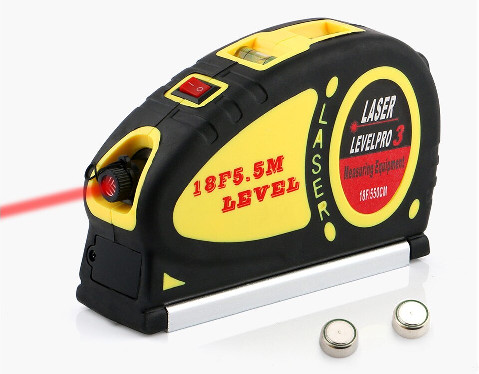 Vizmark - Nivel Láser Con Huincha De Medir De 5Mts Dbg640