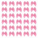 thumbnail image 1 of Uxcell 50 Piezas Mini Lazos de Cinta Tono Plateado Rosa con Perla 1" Flores de Cinta Apliques para Manualidades DIY Lazos para el Cabello Costura Decoración de Bodas Fiesta de Navidad, 1 of 5