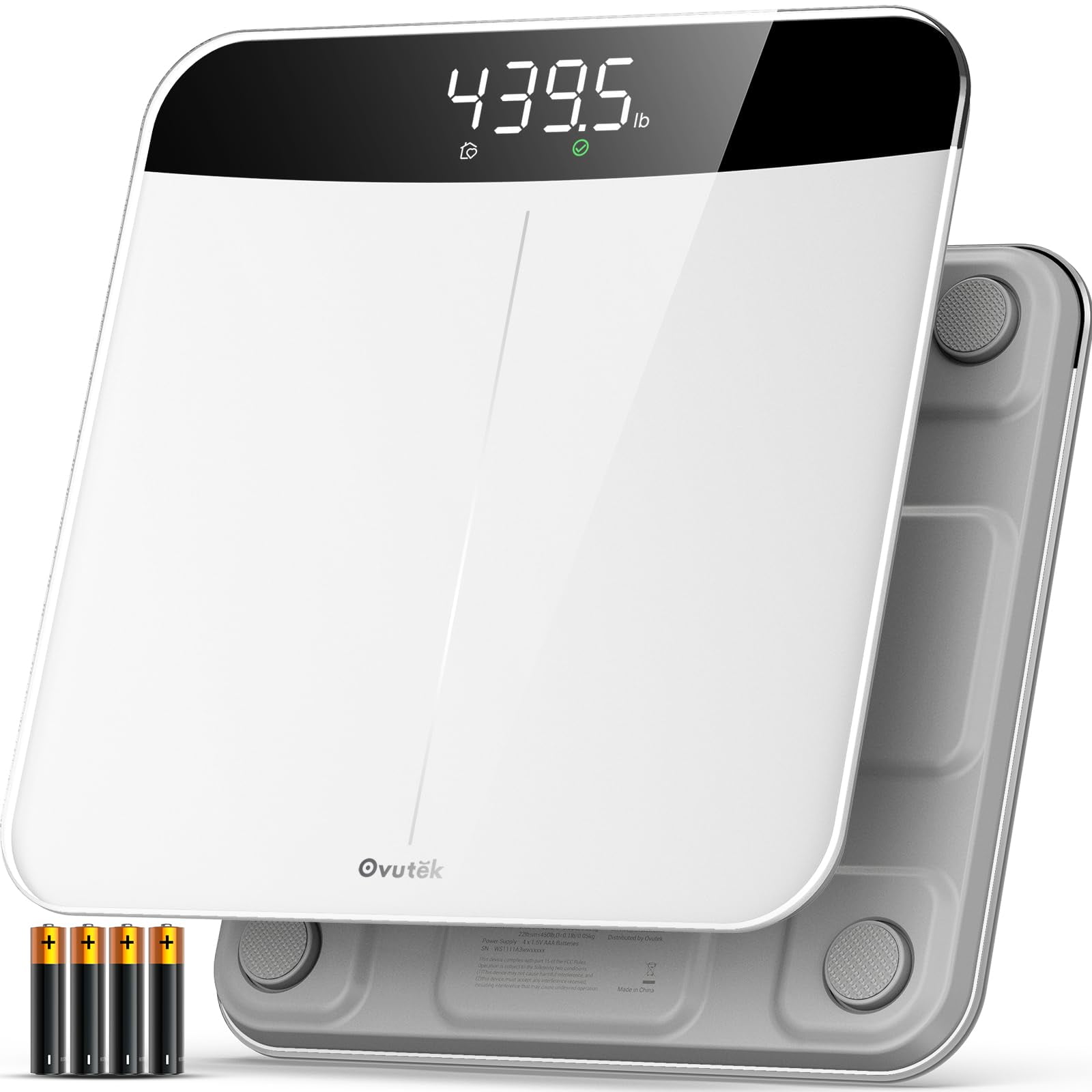 Báscula De Baño Digital Ovutek Ovutek De Alta Precisión De 200 Kg