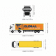 thumbnail image 4 of Camión Volvo Tractor Trailer Escala 1:64 - Welly, 4 of 6
