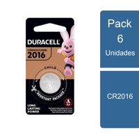 Duracell - Pack 6 Pilas Tipo Boton Cr2016