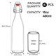 thumbnail image 3 of Botellas ZEBEIYU 500 ml Pack de 6 con tapa swing de vidrio, 3 of 9