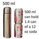 thumbnail image 2 of Termo Leberna de acero inoxidable con aislamiento al vacío de 500 ml, 2 of 8
