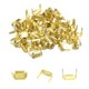 thumbnail image 1 of Uxcell Grapas de Latón para Cuero, Sujetadores de Presillas de Cinturón de Dos Puntas Tono Dorado, 1 of 5