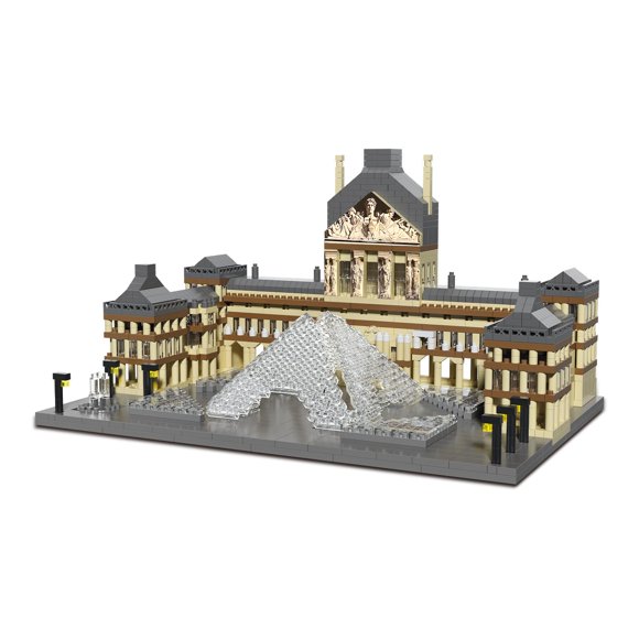 Bloques de Construcción Myth Qholve Modelo del Museo del Louvre