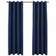thumbnail image 2 of Cortina Blackout vidaXL con Aros Antracita 94x213 cm - 2 Unidades, 2 of 9