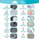 thumbnail image 2 of Juego de sábanas DREAMCARE King 6 piezas de microfibra refrescante, 2 of 7