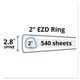 thumbnail image 5 of Anillo EZD de 2 pulgadas, resistente, de Binder Avery, con un solo toque, color granate, 5 of 8