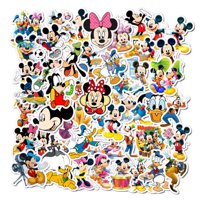 Pegatinas Mozoltov Disney Mickey Mouse De Vinilo Impermeables X50