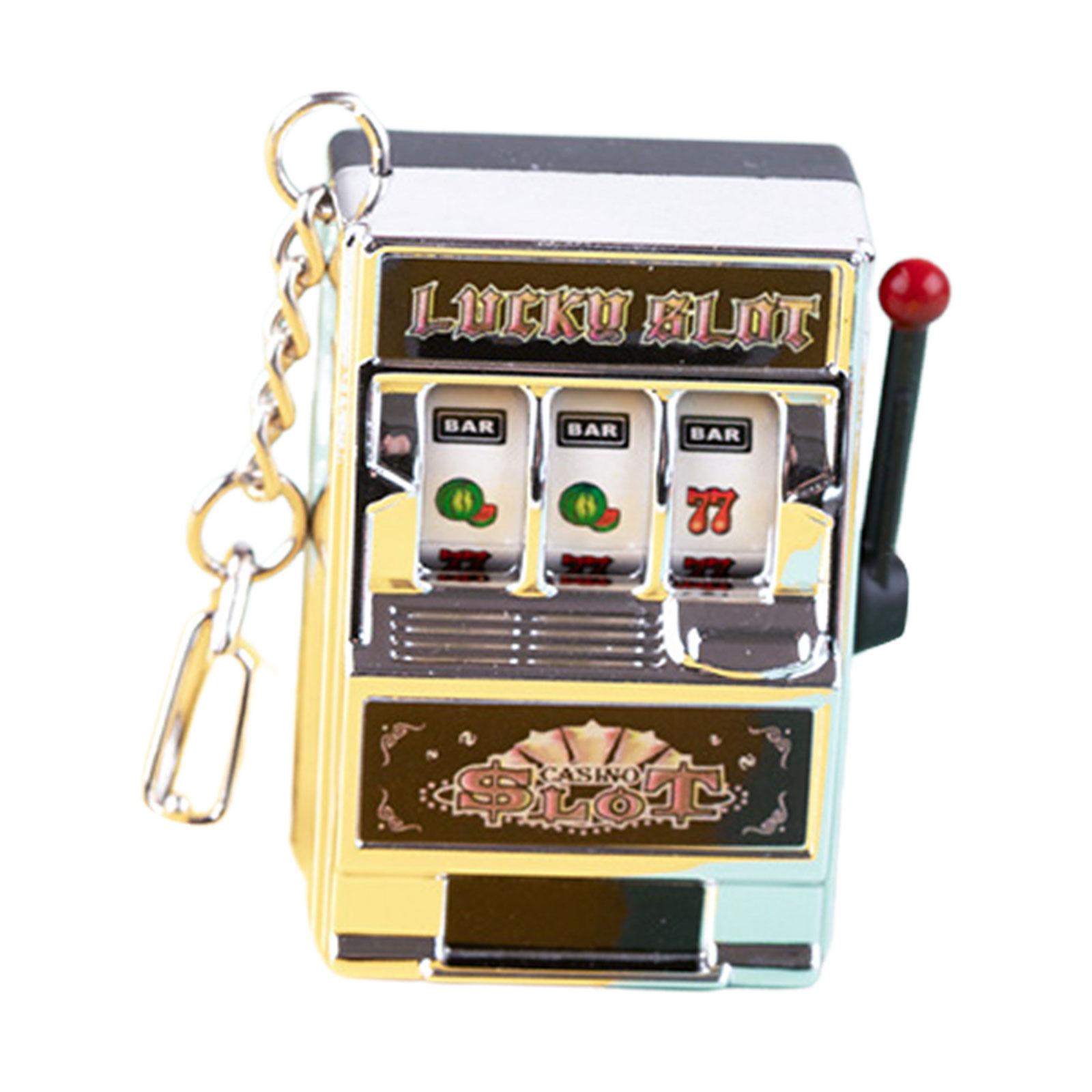 Bothyi - Mini Máquina Tragamonedas Llavero De Juguete Novedad Decoración De Fiesta Para Niños Niñas Mujeres Plata