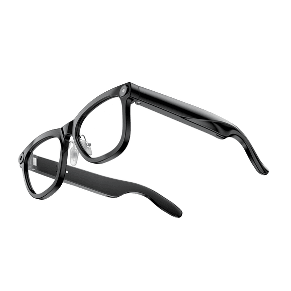 AI Smart Glasses with 1080P Camera, Open-Ear Bluetooth Audio, 7H Battery, Hands-Free Calls, AI Voice Assistant, Lightweight 41g Frame, Magnetic Charging for Daily Use