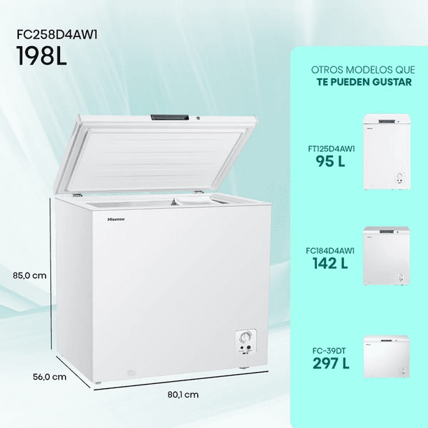 Freezer Hisense Horizontal / Fc258D4Aw1 198 Litros | Lider