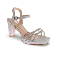 Sandalia Fiesta Plata Vía Franca