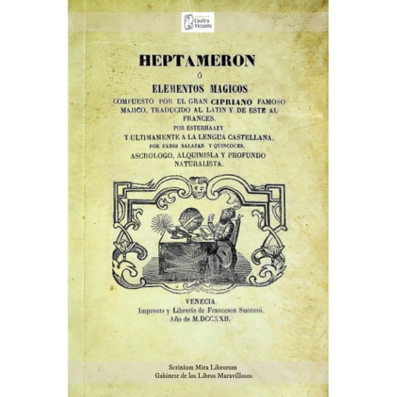 Libro Majosta HEPTAMERÓN Elementos Mágicos Edición en Español