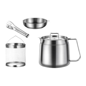 Bothyi - Colador De Aceite Cesta Para Freír Colador De Grasa Para Cocinar Patatas Fritas Aros De Cebolla 1,5 L