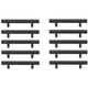thumbnail image 1 of Tiradores de barra Elegant Decor Dior, paquete de 10, negro mate, 10,5 cm, 1 of 6