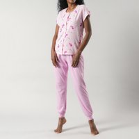 Flores - Set Top Abotonado + Pantalon Puño 33581-223