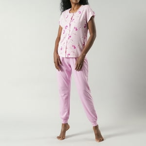 Flores - Set Top Abotonado + Pantalon Puño 33581-223