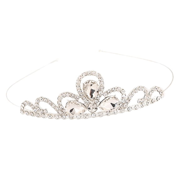 Diadema Tiaras Tocado Accesorios Decorativos Regalo Para Niñas Fairy Prom Blanco