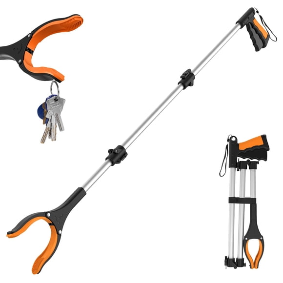 Herramienta de Agarre rewkcy 43 Pulgadas Extra Larga Plegable con Imanes