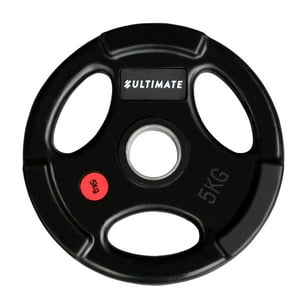 Ultimate Fitness - Disco Olímpico Engomado Con Agarres 5 Kg