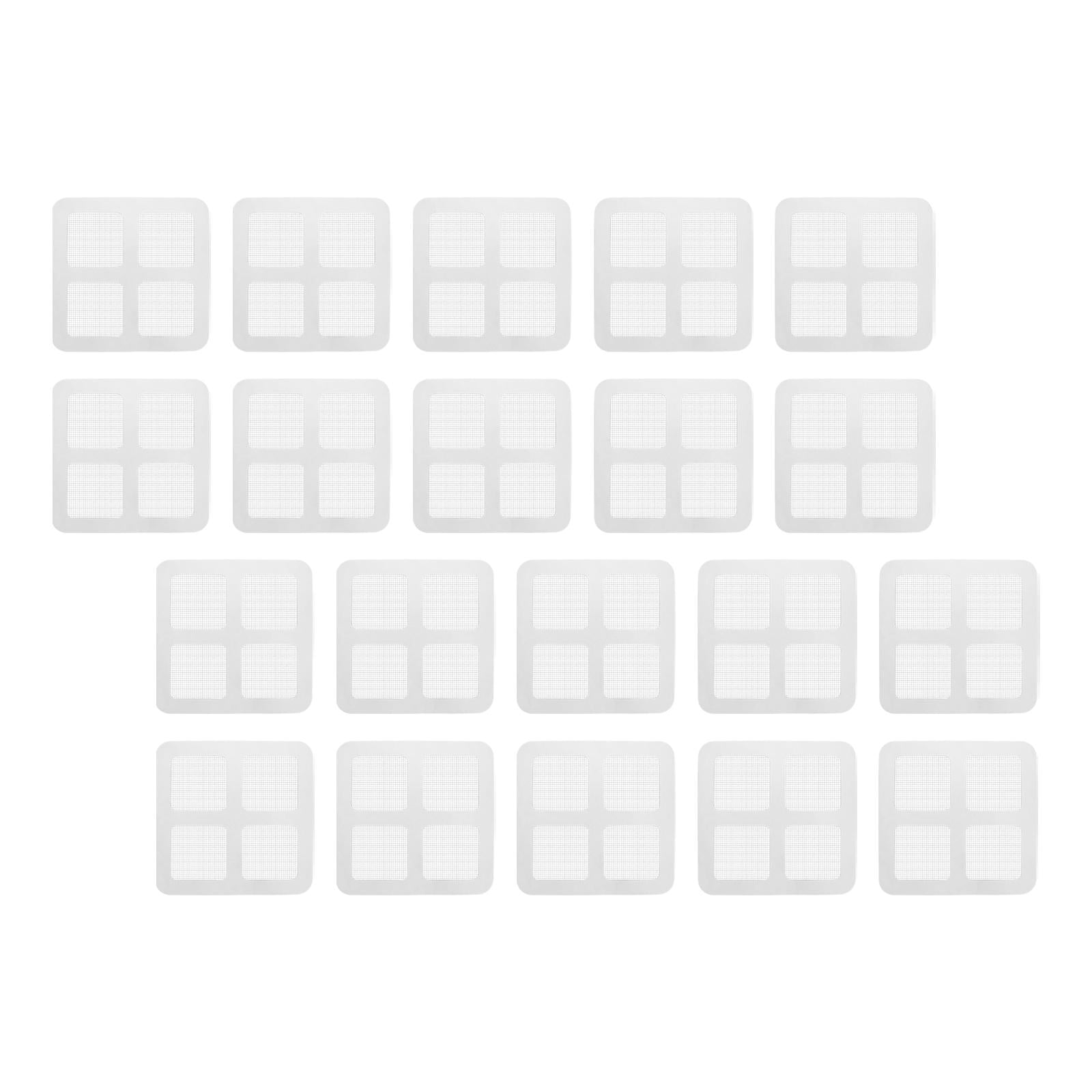 Magideal - Etiqueta Engomada Del Colador De Malla De Drenaje De Piso, Filtro De Fregadero De Piso Para Cocina, Alcantarillado, Desagüe De Piso De Bañeras De Freg 20 Piezas