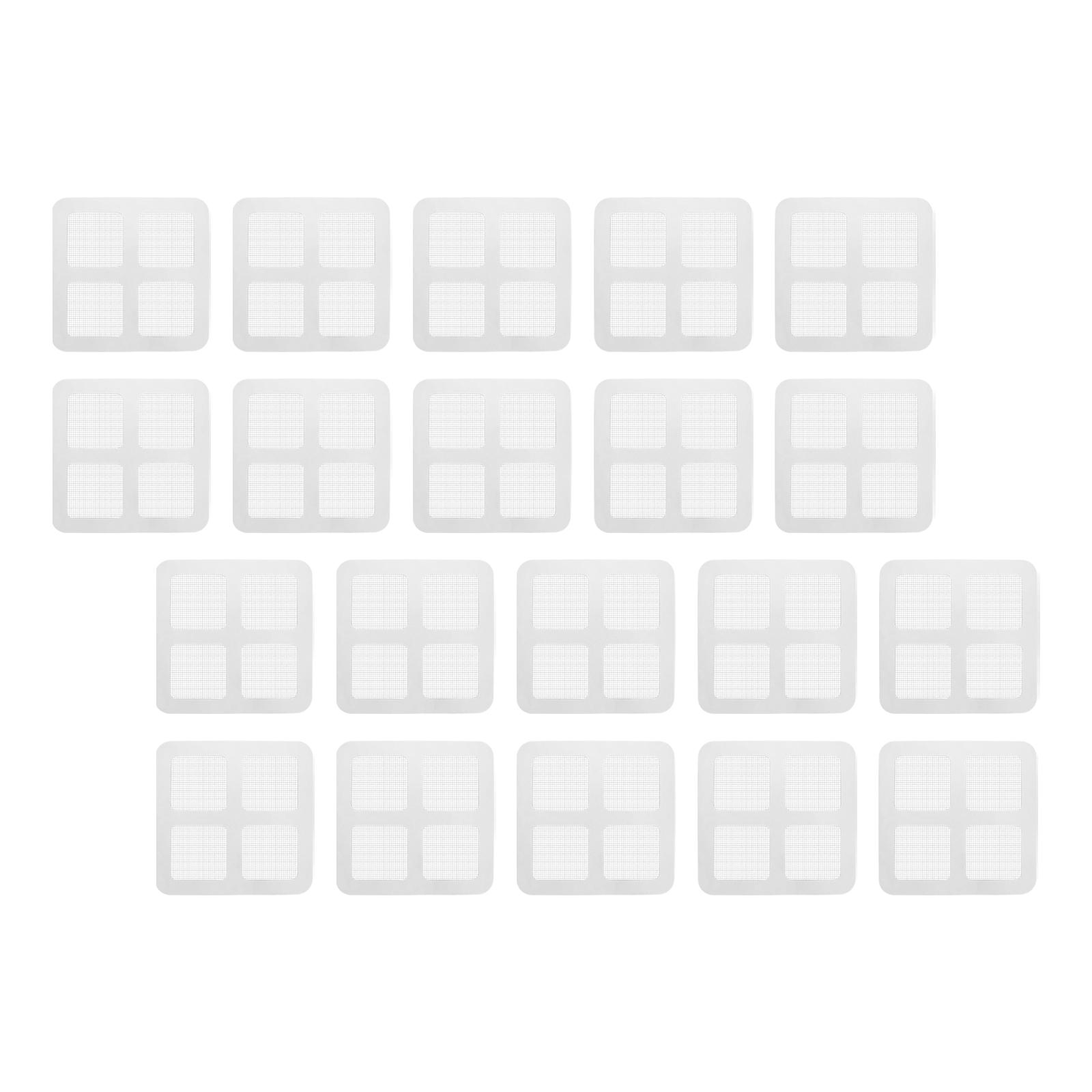 Magideal - Etiqueta Engomada Del Colador De Malla De Drenaje De Piso, Filtro De Fregadero De Piso Para Cocina, Alcantarillado, Desagüe De Piso De Bañeras De Freg 20 Piezas