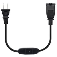 Bothyi - Cable De Extensión Polarizado De 2 Puntas Con Interruptor Para Lámparas Adaptadores De Corriente