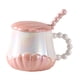 thumbnail image 2 of Taza De Té Creativa De Cerámica Con Tapa Para Adultos Taza De Café Para Té Leche Agua Rosa, 2 of 3