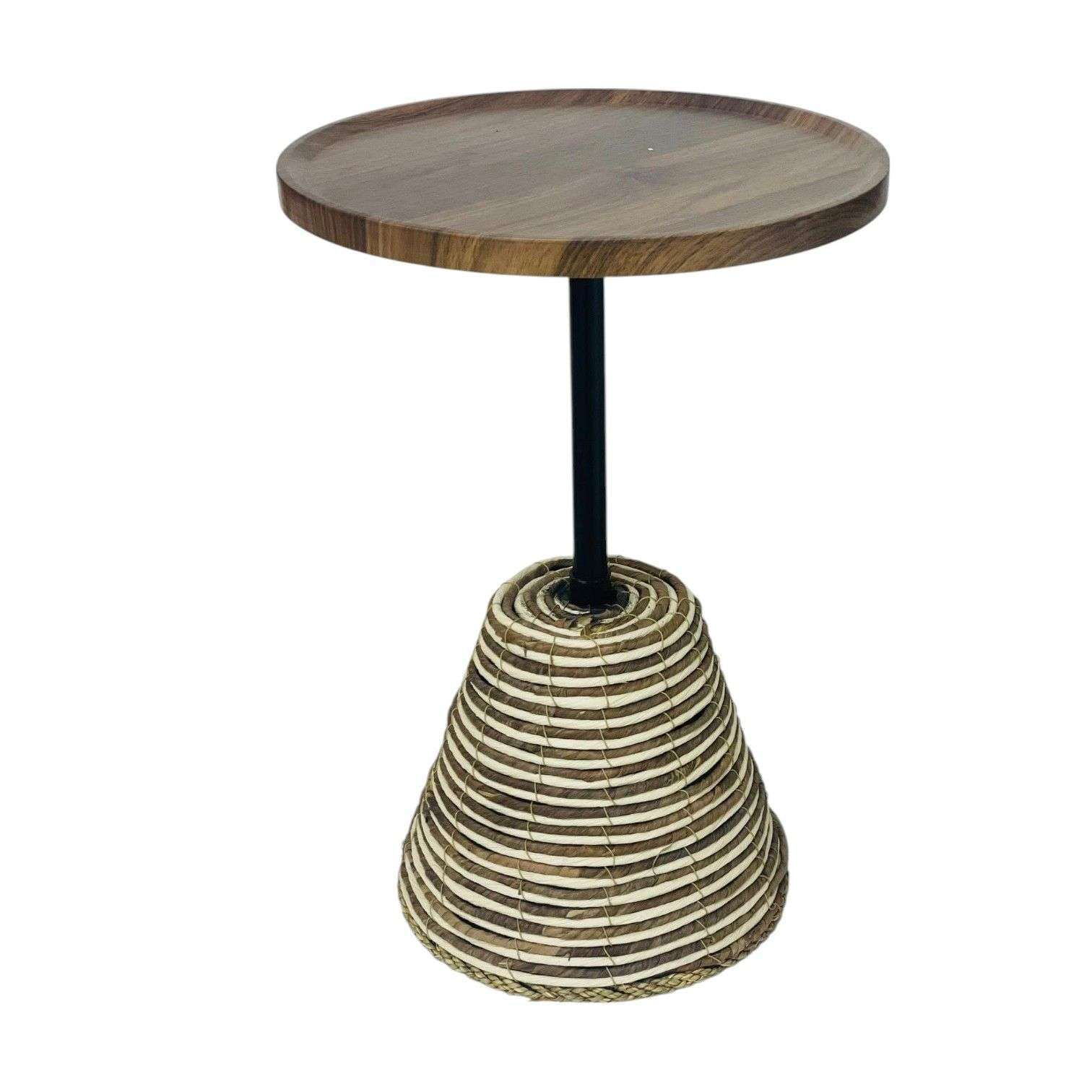 Oem - Mesa De Centro Mesa Lateral Base Mimbre Deco Triangular