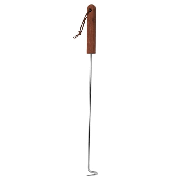 Gancho Volteador De Carne Para Barbacoa Gancho Para Carne Fácil De Limpiar Para Salchichas Parrilla Para Barbacoa Volteadora 44 Cm X 3,7 Cm