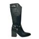 thumbnail image 3 of Bota de Mujer color Negro Caña Alta con Hebilla y Tachas, 3 of 5