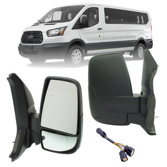 Espejo lateral derecho del pasajero LONGLING para Ford Transit 150‑350 (2015+) eléctrico y con calefacción