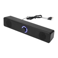 Magideal - Altavoz Con Cable Para Ordenador, Barra De Sonido Portátil Con Entrada Auxiliar De 3,5Mm, Estéreo, Alimentado Por Usb, Para Escritorio, Portátil, Pc Y
