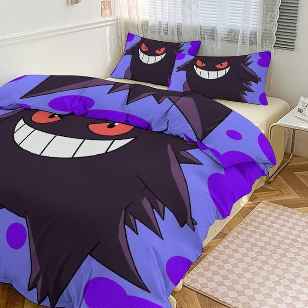 Juego de ropa de cama con estampado Ge_ngar, funda nórdica, juego de 3 piezas (funda nórdica y fundas de almohada) para mujeres, hombres y adolescentes.