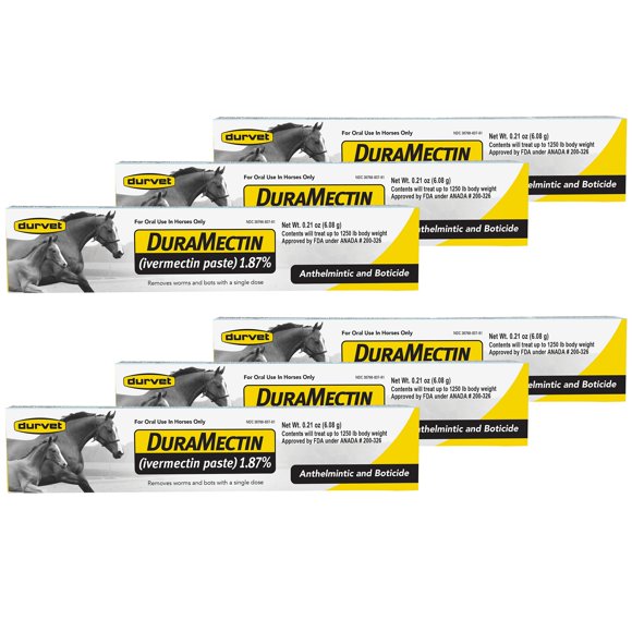 Pasta Duramectina Durvet 6,08 g 6 Unidades