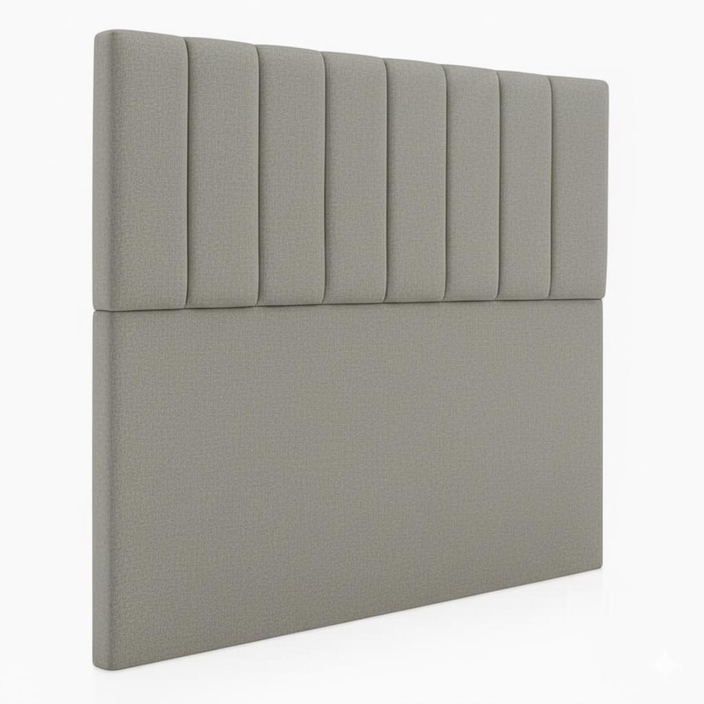 Vitelio - Respaldo De Cama 2 Plazas Gris