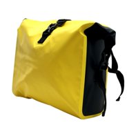 Magideal - Alforja Trasera Impermeable Para Bicicleta, Bolsa De Sillín De Pvc Para Desplazamientos Diarios, Comestibles Y Accesorios Para Bicicletas De Montaña Y Amarillo