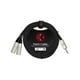 thumbnail image 1 of Cable audio mini plug st a 2 XLR Macho 1 metro Y370PRL1M Kirlin, 1 of 2