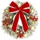 thumbnail image 1 of 2023 Nueva Corona de Navidad Corona de Navidad Decoración de Navidad 40CM Corona de Interior Spray de Navidad Corona Blanca Puerta Colgante de Pared Puerta Colgante de Pared Decoración de Navidad (Roj, 1 of 7