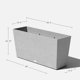 thumbnail image 2 of Macetero Veradek 50 cm × 30 cm × 100 cm – Amplio para Exterior, 2 of 9