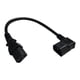 thumbnail image 2 of Cable De Extensión De Alimentación IEC 320 C14 Macho De ángulo Recto A C13 Hembra De 0,3 M, 2 of 5