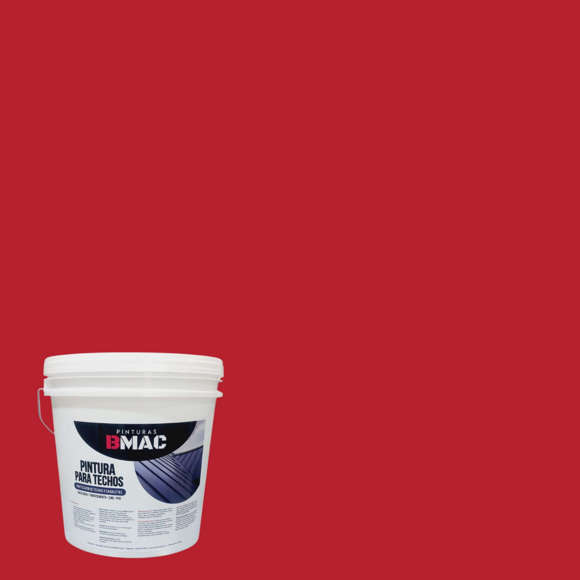 Pintura Para Techo Rojo Colonial Tineta Bmac