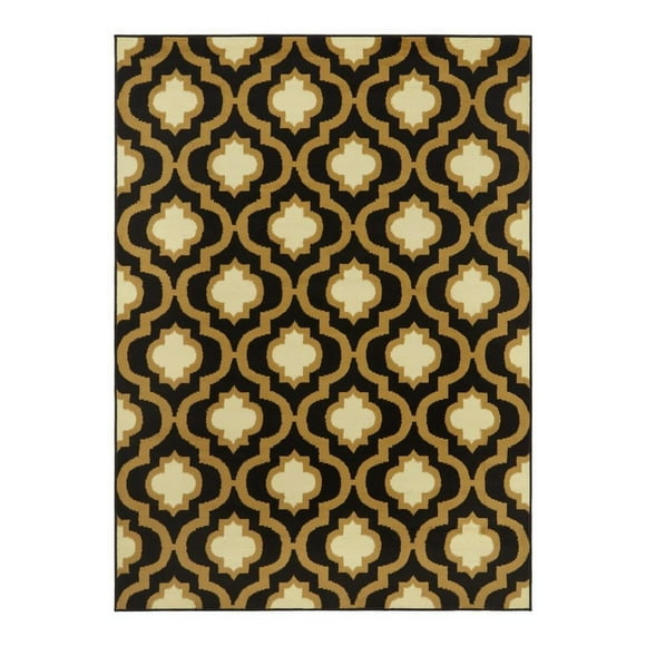 Alfombra Kashan King Negra 244 x 305 cm
