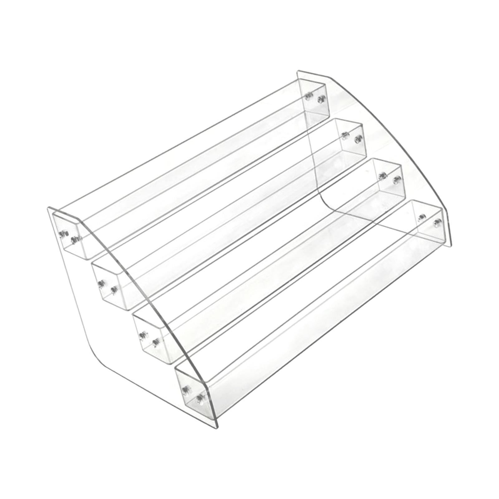 Magideal - Expositor De Acrílico Para Tarjetas De Presentación, Dispensador De Escritorio, Estante De Exhibición Para Artículos De Oficina Y Hogar, Para Juguetes 4 Niveles