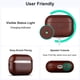 thumbnail image 4 of Funda de cuero Maogoam para AirPods Pro 3 2025, rojo marrón, 4 of 7