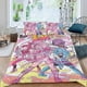 thumbnail image 2 of Jem y las Hologramas Conjunto de sábanas temático, trío de piezas, cómodo y amigable con la piel, diseño único, regalo de decoración para el hogar para familiares, amigos y fans,135cm *200cm, 2 of 6