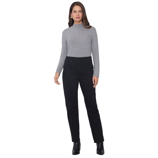 Jeans Mujer Control Abdomen Negro Corona