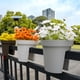 thumbnail image 2 of Set 2 Maceteros Colgante Para Balcon Terraza Jardin Plastico cafe, 2 of 9